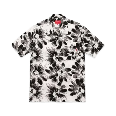 Supreme Daisy Rayon Shirt "Black/White"
