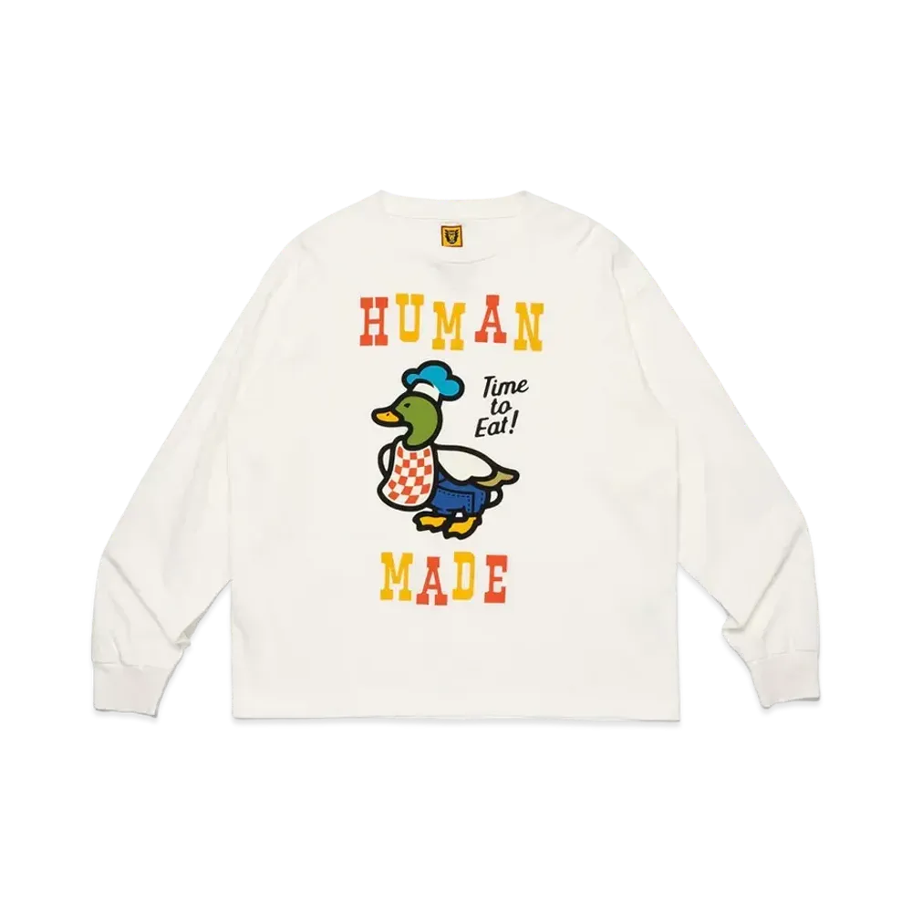HUMAN MADE Graphic L/S T-Shirt "White"