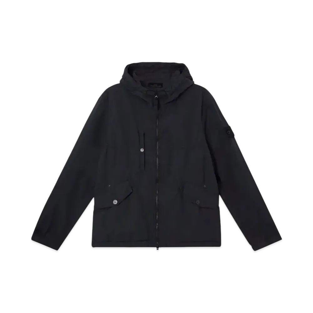 Stone Island Ghost 4100032 Nylon Smerigliato "Black"
