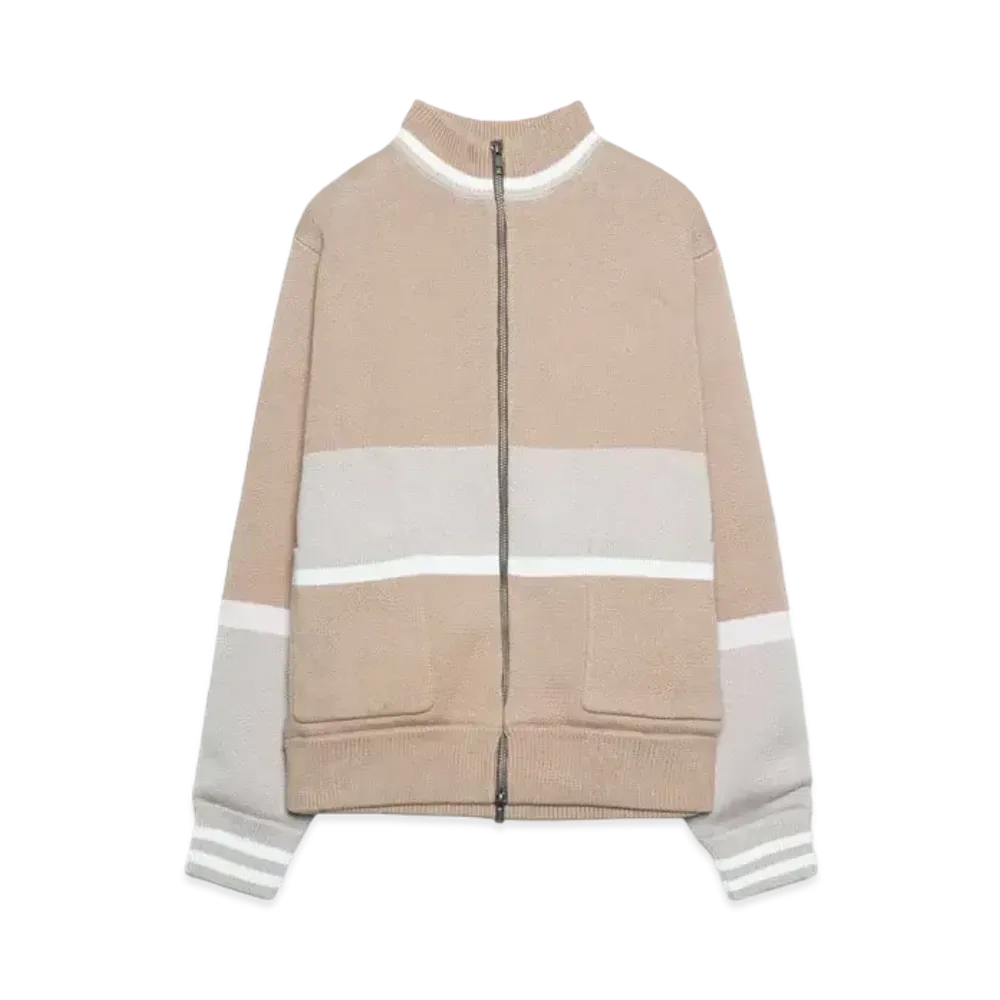 STUDIO SEVEN ZIPUP KNIT JACKET "BEIGE"