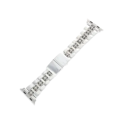 Chrome Hearts Flat APL 40mm CH Plus Apple Watch Band "Silver"