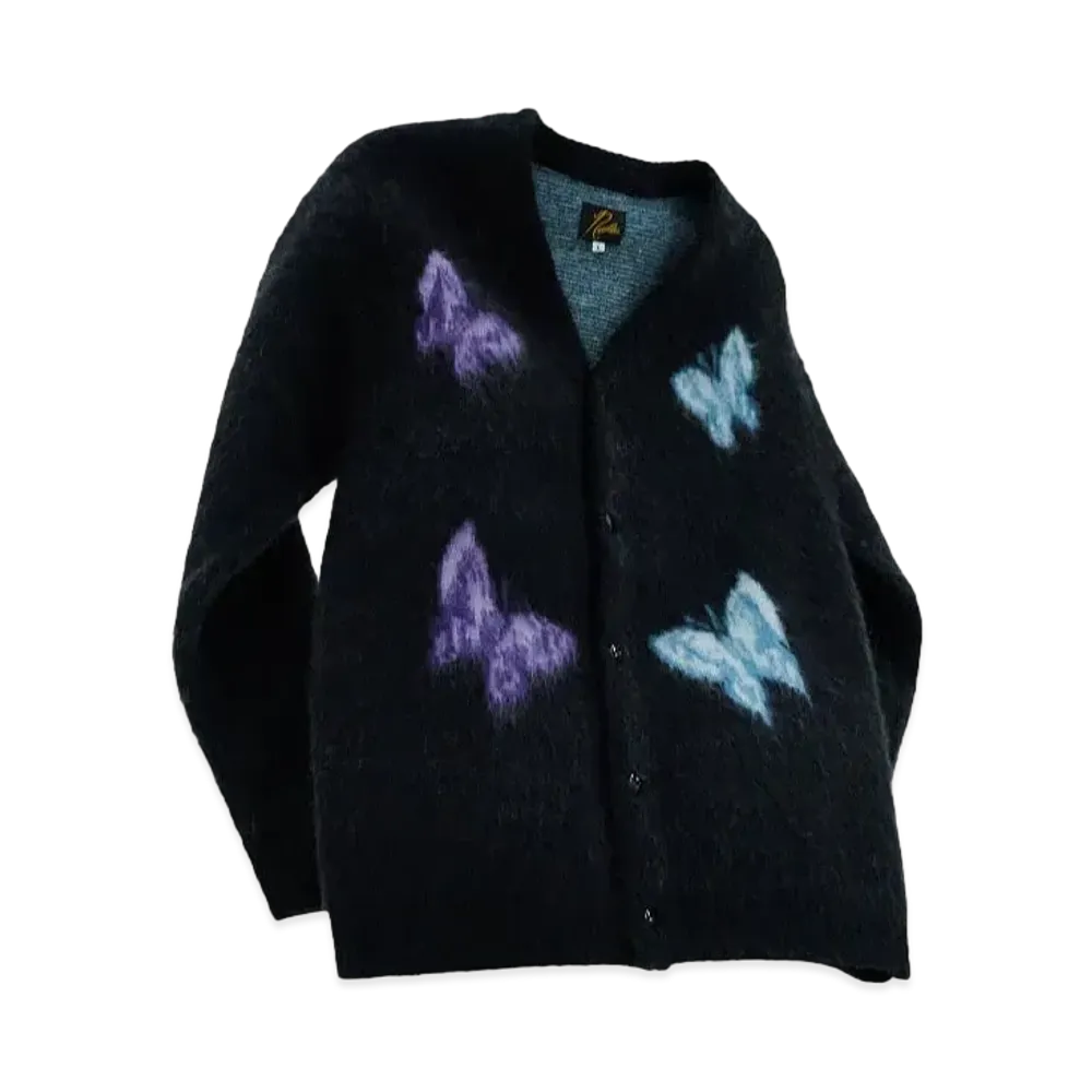 Needles STUDIOUS Mohair Cardigan - Papillon "Black"