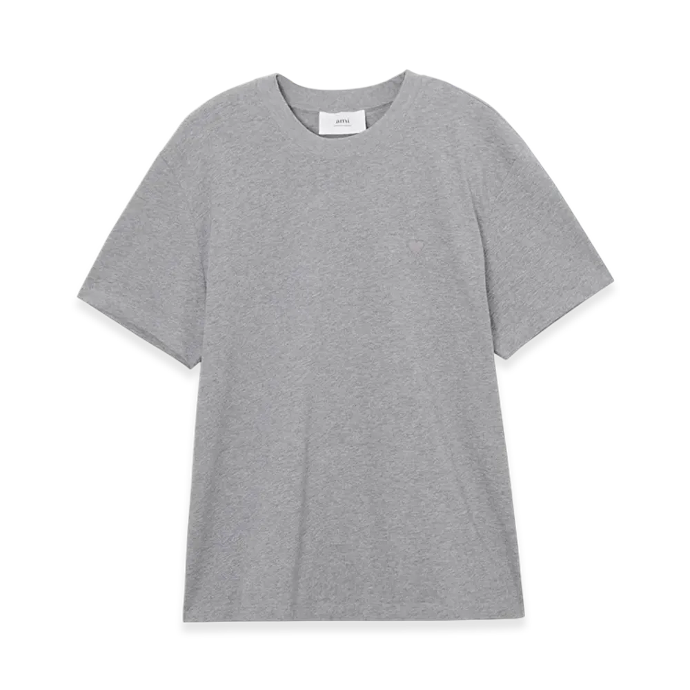 AMI PARIS De Coeur Tshirt "Heathergrey"