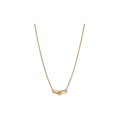 Tiffany & Co. Tiffany Hardware Small Double Link Pendant "Yellow Gold"