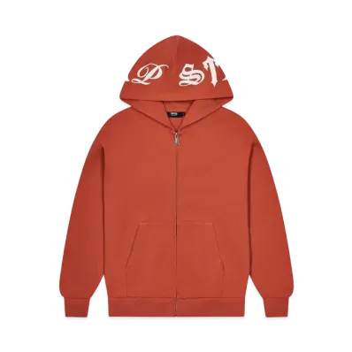 TRAPSTAR Script Waffle Hoodie "Red"