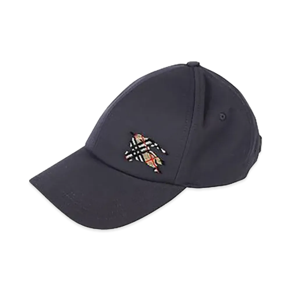 Burberry Classic 6Panel Baseball Cap With Embroidered "Navy"