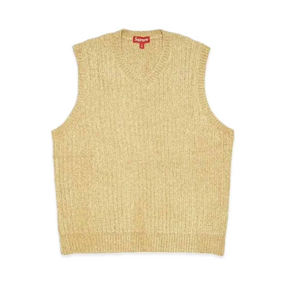 Supreme Chenille Sweater Vest "Beige"