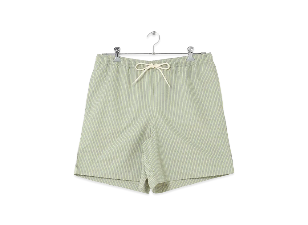 SEE SEE x URBS Acy Seersucker Buggy Shorts "Light Green"
