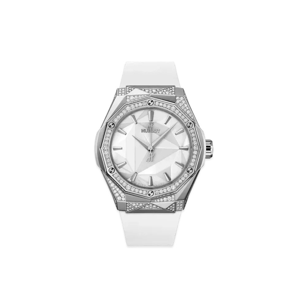 HUBLOT Classic Fusion Orlinski Titanium White Alternative Pave 40mm