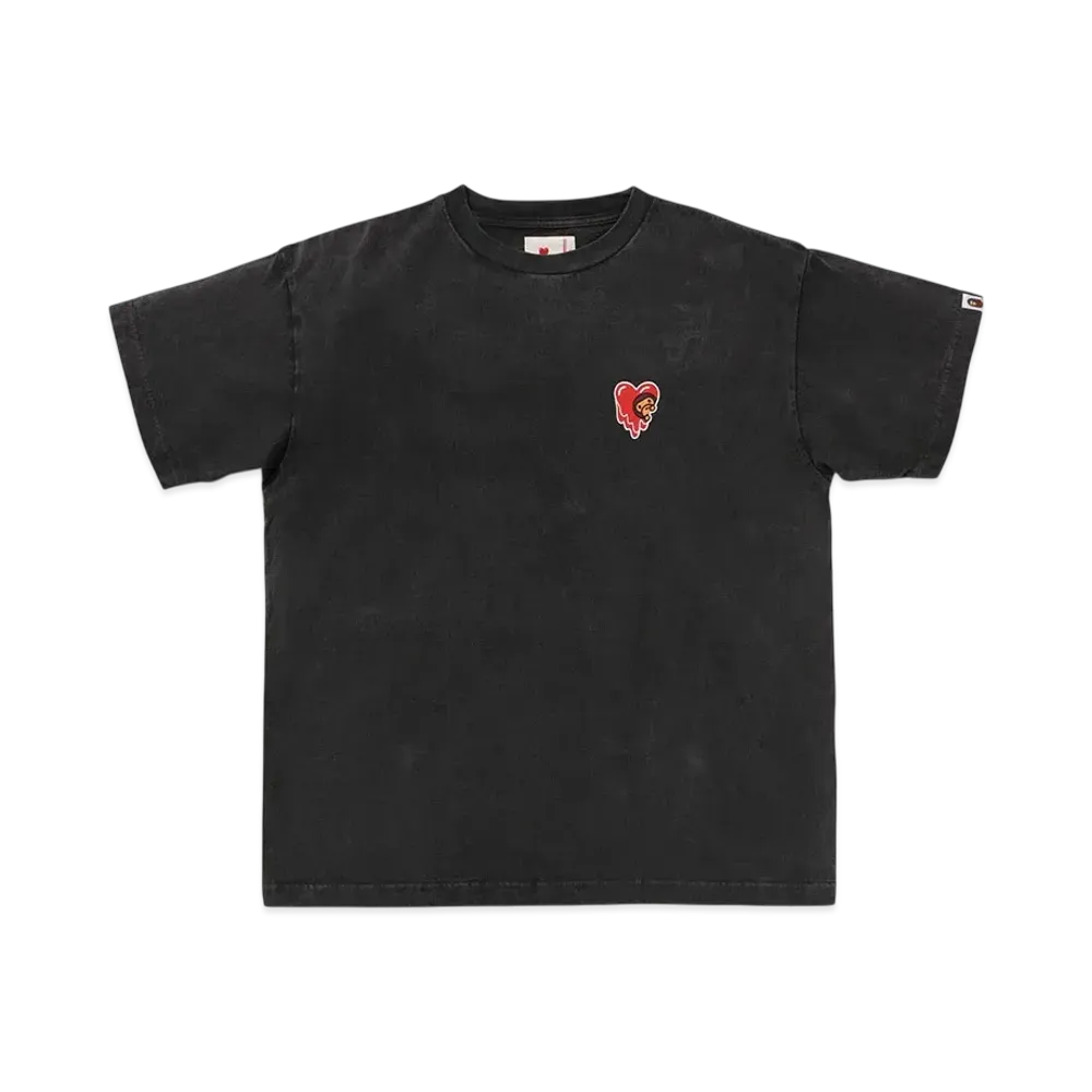 A BATHING APE x EMOTIONALLY UNAVAILABLE Baby Milo Tee "Black"