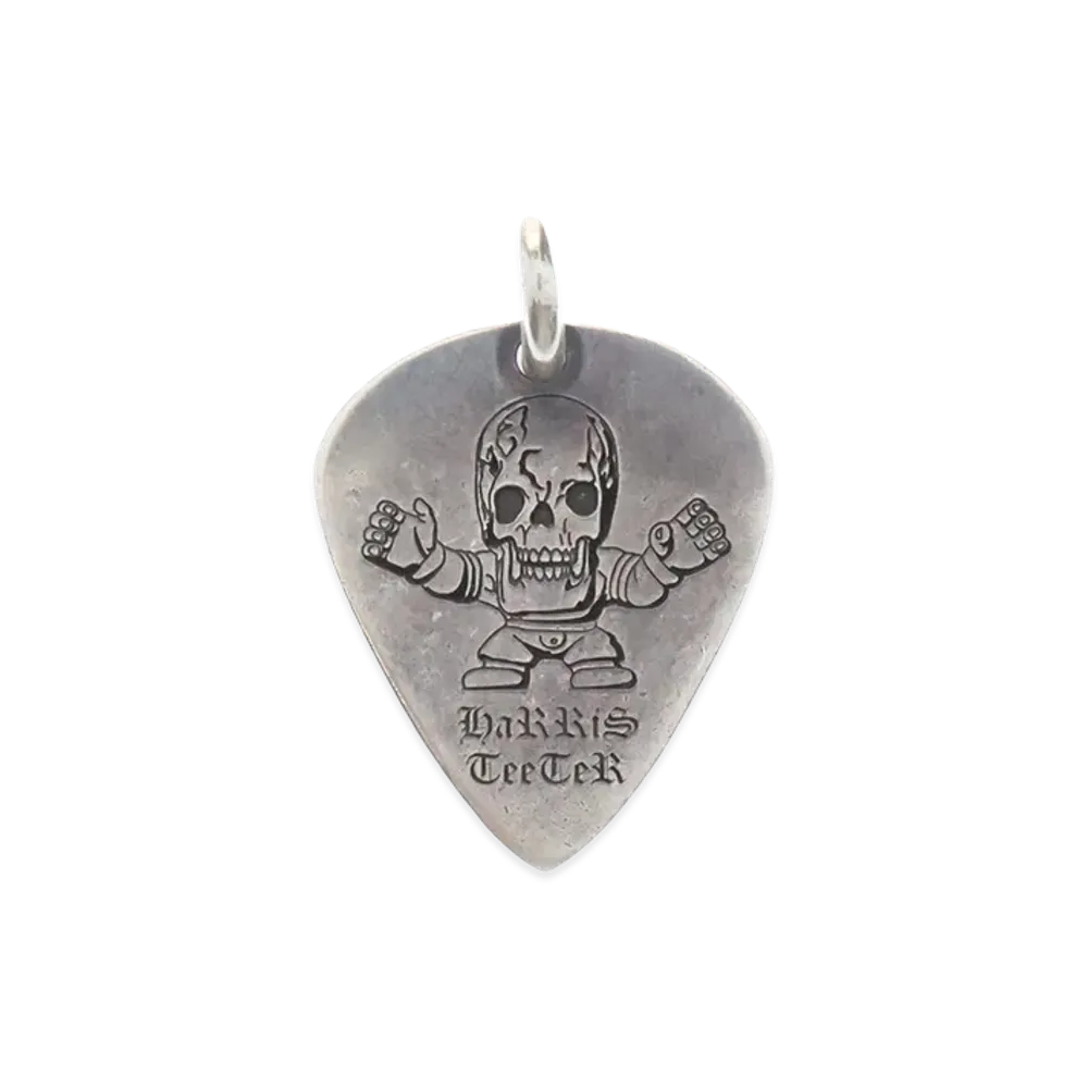 Chrome Hearts Foti Harris Teeter Guitar Pick Pendant Top "Silver"