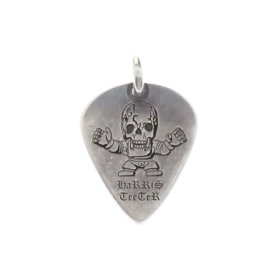 Chrome Hearts Foti Harris Teeter Guitar Pick Pendant Top "Silver"