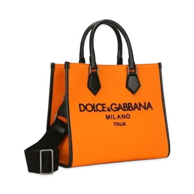 Dolce&Gabbana Shopping Bag Small Canvas Logo "Multicolor"