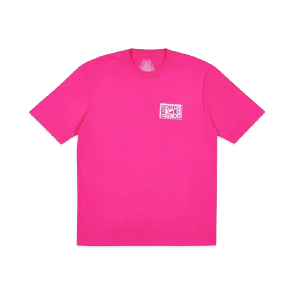 PALACE Split T-Shirt "Pink"