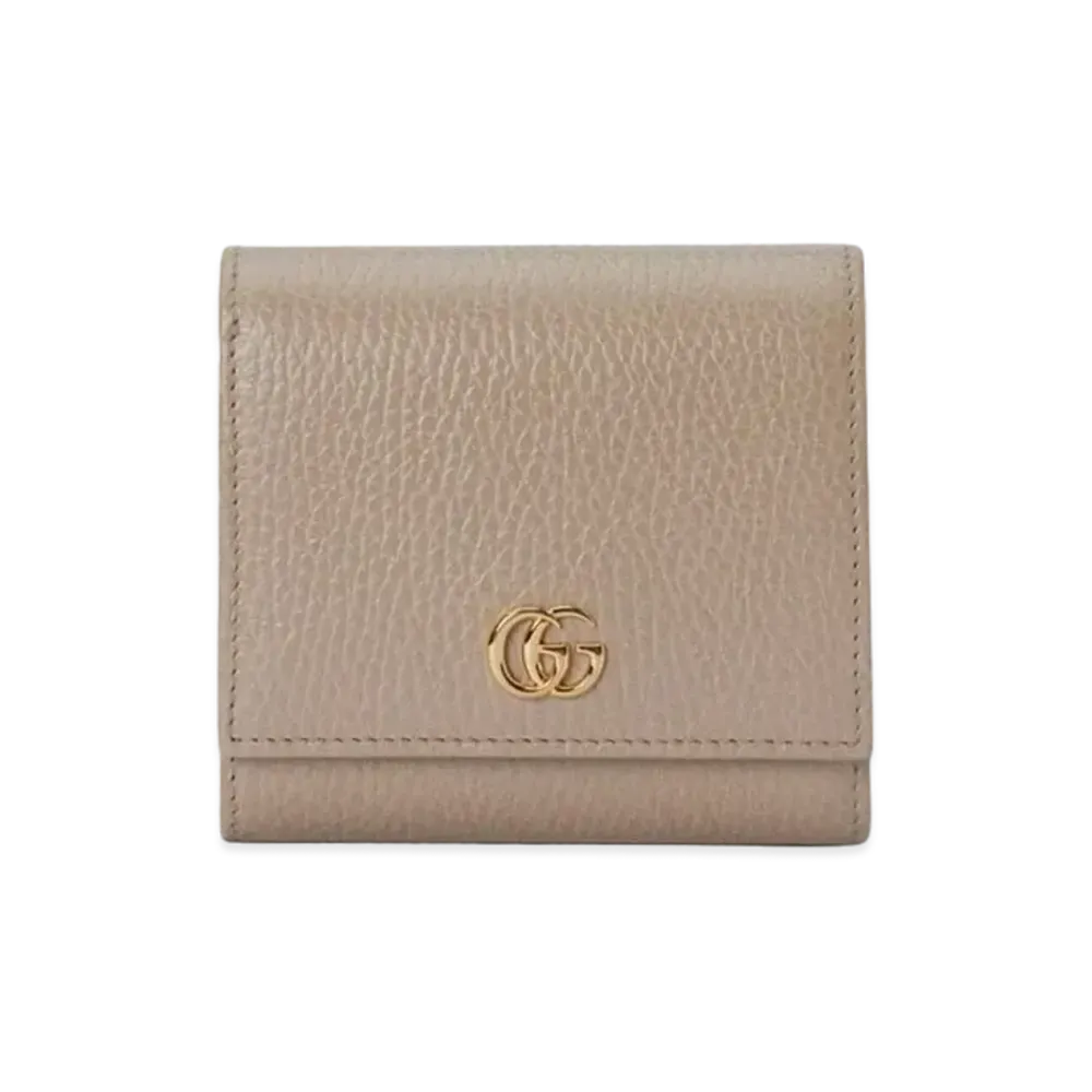 GUCCI GG Marmont Medium Wallet "Beige/Light Yellow"