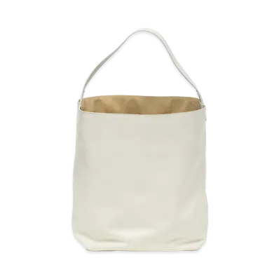 AURALEE Leather Tote Bag Made by Aeta "White"