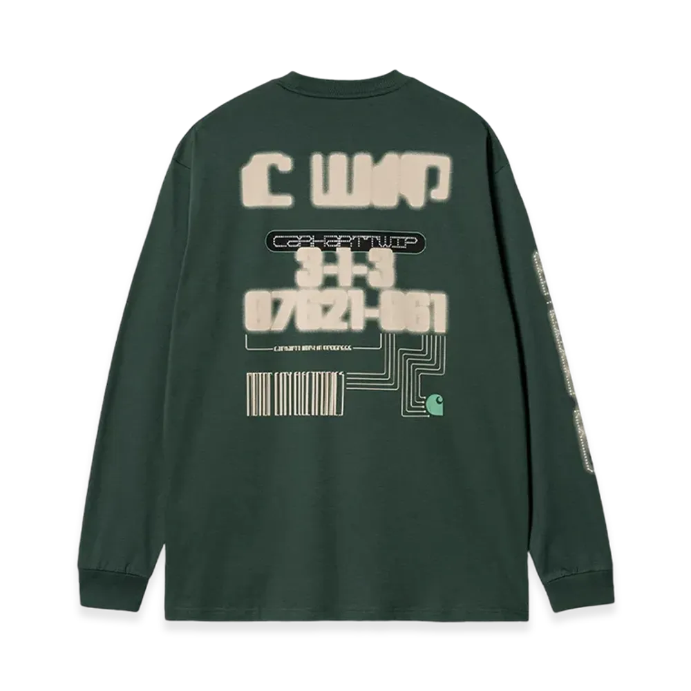Carhartt WIP Electronics Long Sleeve T-Shirt "Discovery Green"
