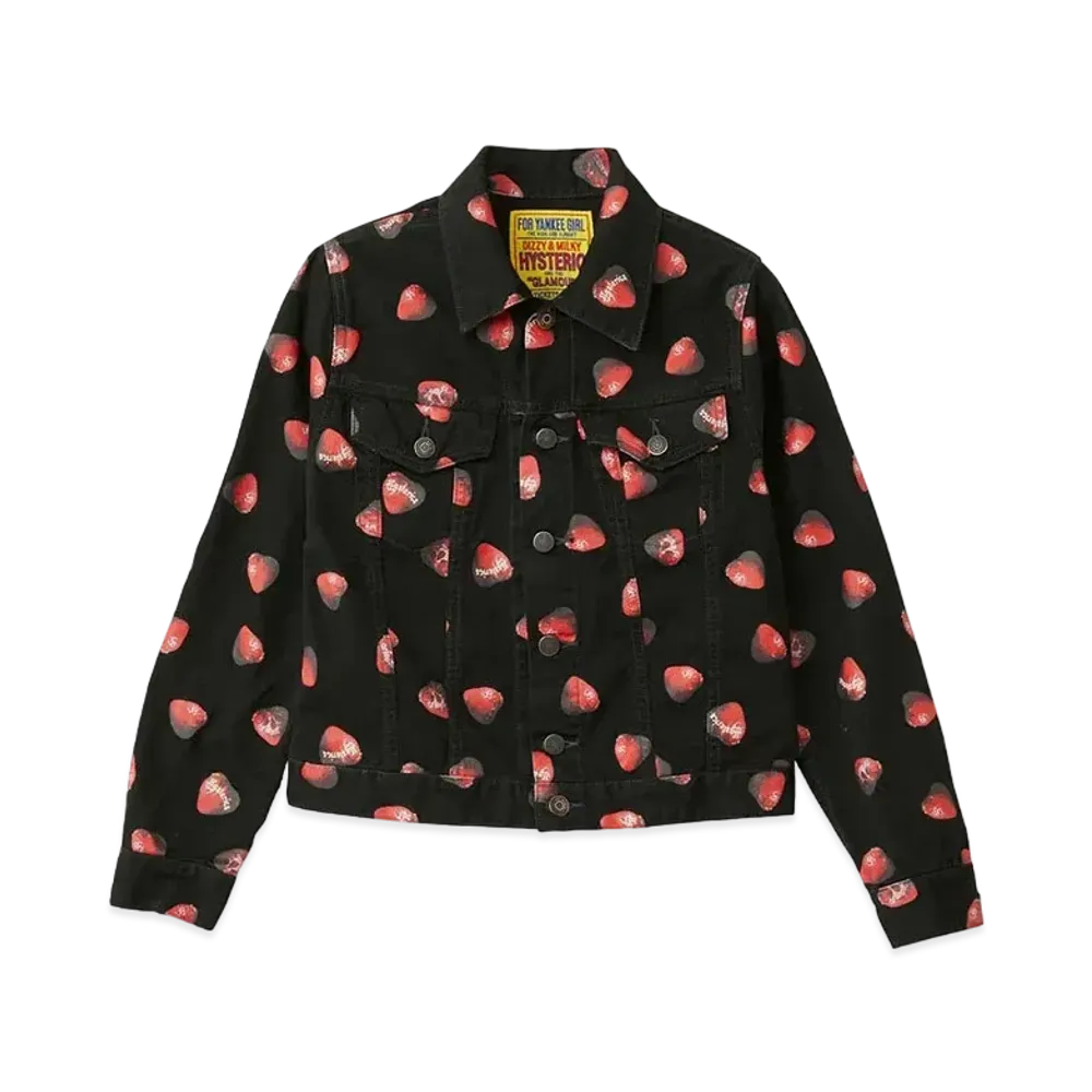HYSTERIC GLAMOUR Skull Berry Compact Jacket "Black"