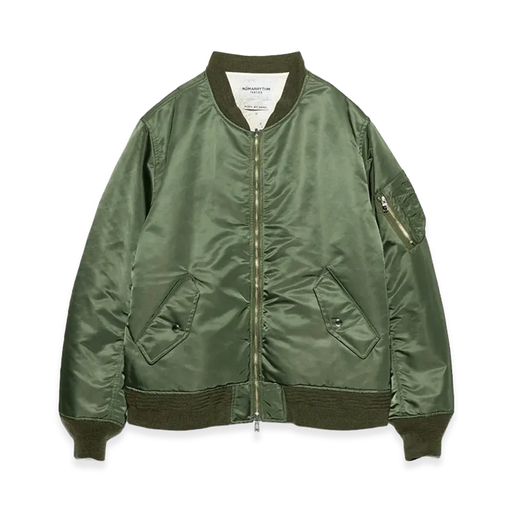 nanamica x NOMARYTHM TEXTILE Reversible Flight Jacket "Olive"