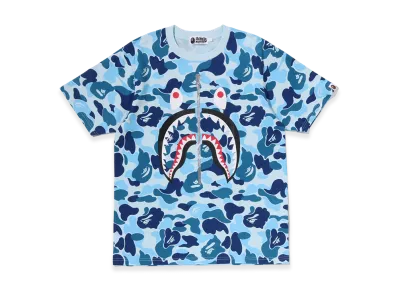 A BATHING APE ABC Camo Shark Tee "Blue"