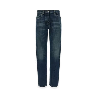 PRADA Women's Trompe L'oeil Heart Jeans "Blue"