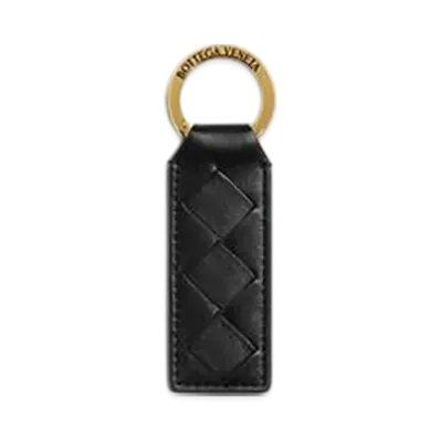 Bottega Veneta Tab Key Ring "Black"