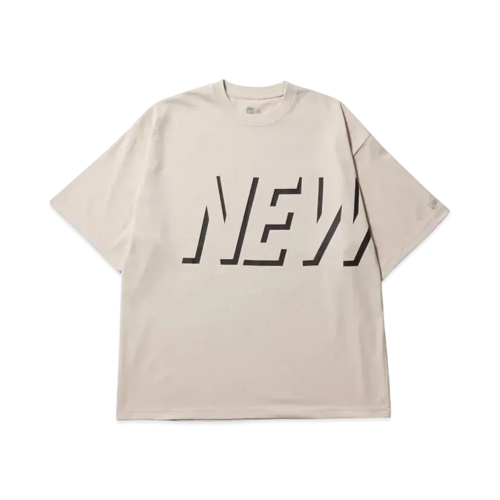 NEW ERA Performance Apparel Short Sleeve Oversized Performance T-shirt Shadow Logo "Stone"