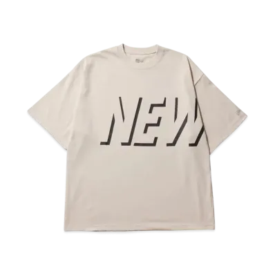 NEW ERA Performance Apparel Short Sleeve Oversized Performance T-shirt Shadow Logo "Stone"