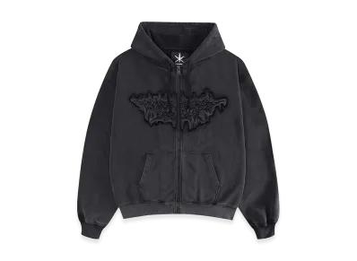 Unknown London Dagger Patch Zip Hoodie "Black"