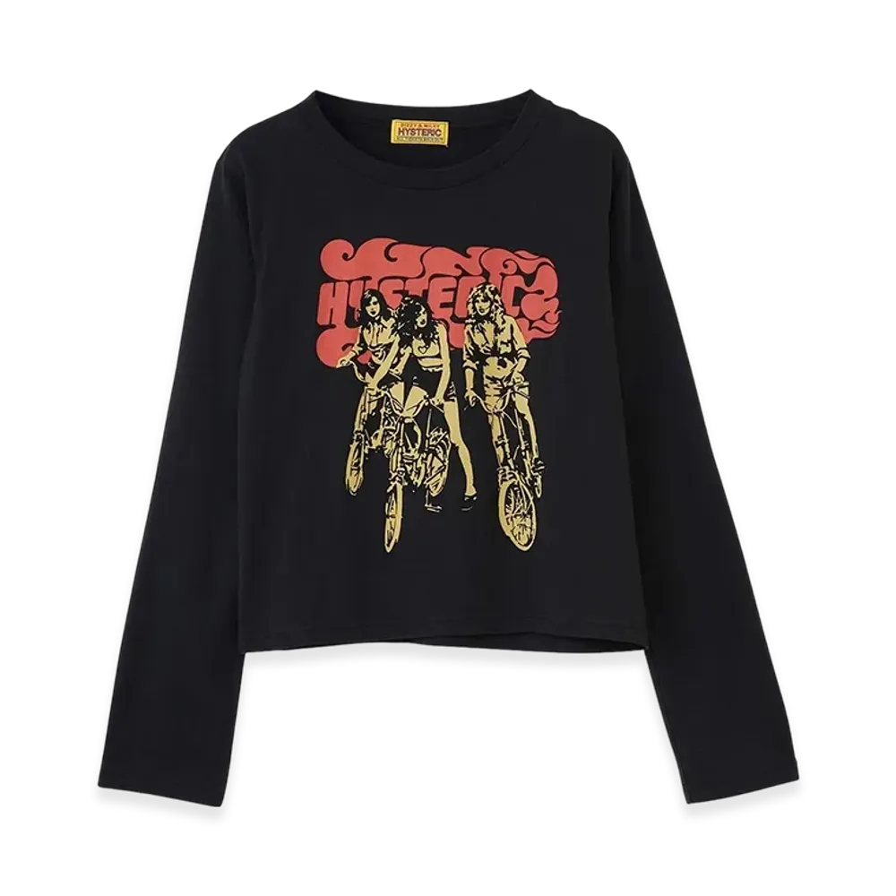 HYSTERIC GLAMOUR Hit The Road T-Shirt "Black"