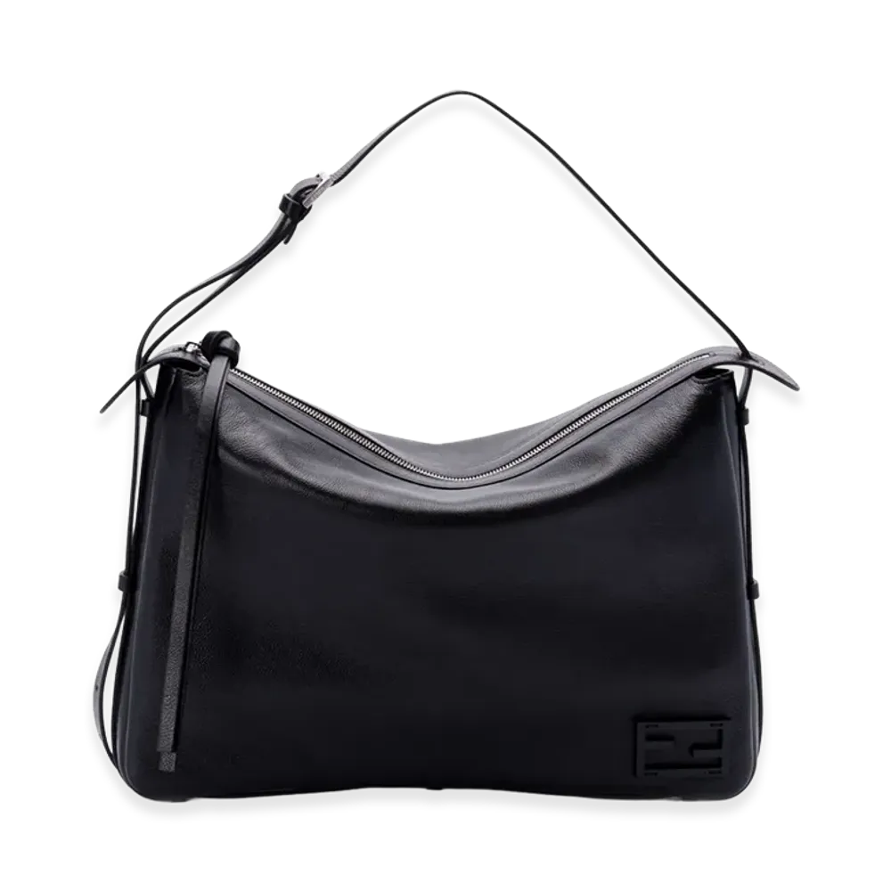 FENDI Women's Simply Large Shoulder Bag "Black"