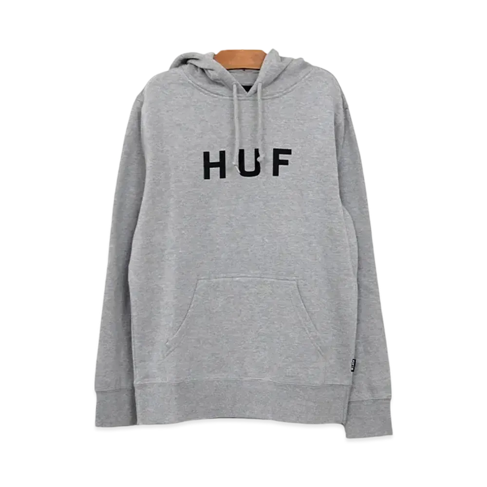HUF Essentials OG Logo Pullover Hoodie "Grey"