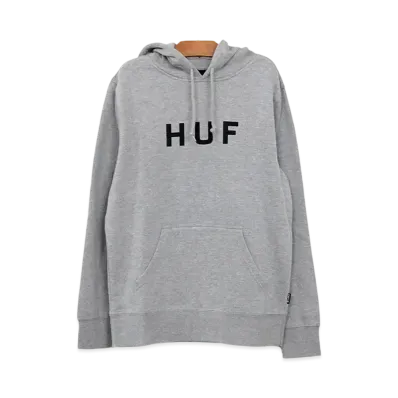 HUF Essentials OG Logo Pullover Hoodie "Grey"