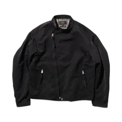 BEAMS Riders Jacket Nylon Satin "Black"