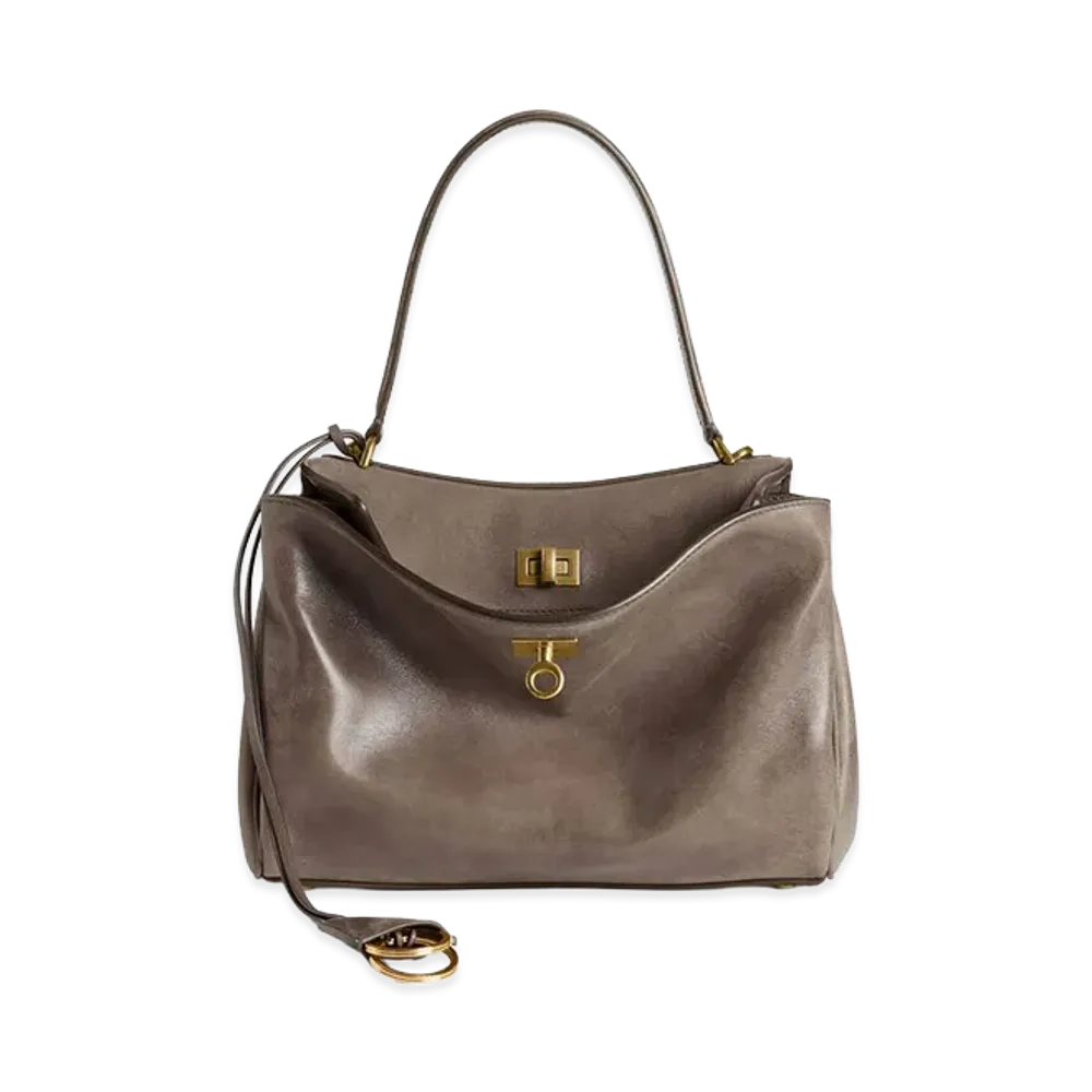 BALENCIAGA Women's Rodeo Handbag Small "Dark Noir"
