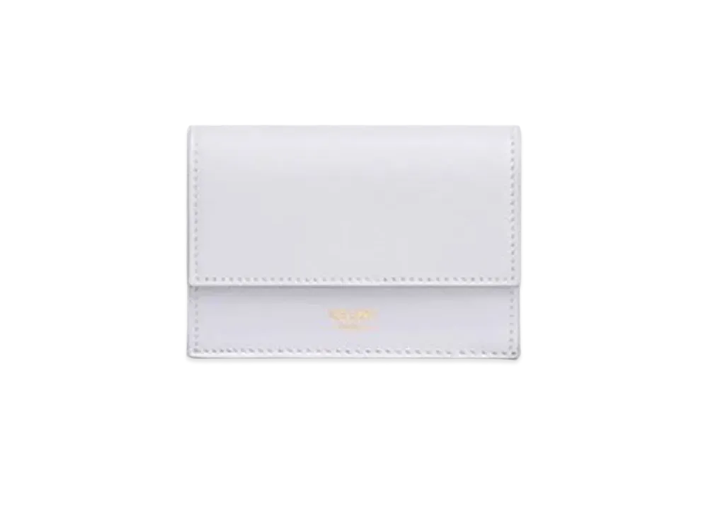 CELINE Folded Wallet in Smooth Calfskin "Light Gray"