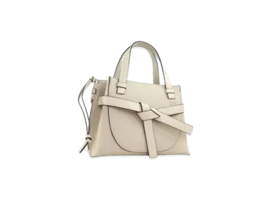 LOEWE Mini Gate Top Handle Bag In Soft Grained Calfskin "Light Oat"