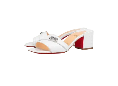 Christian Louboutin Lock Art 55 mm "Bianco"