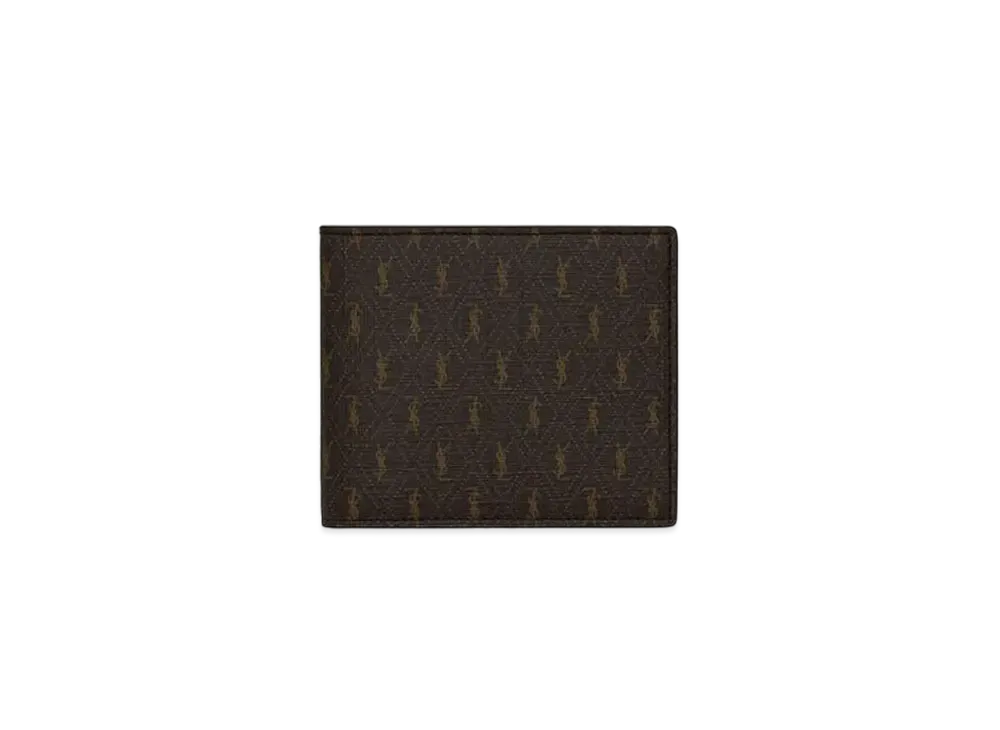 SAINT LAURENT Le Monogramme East/West Wallet With Coin Pouch In Saint Laurent Monogram Canvas "Chestnut"