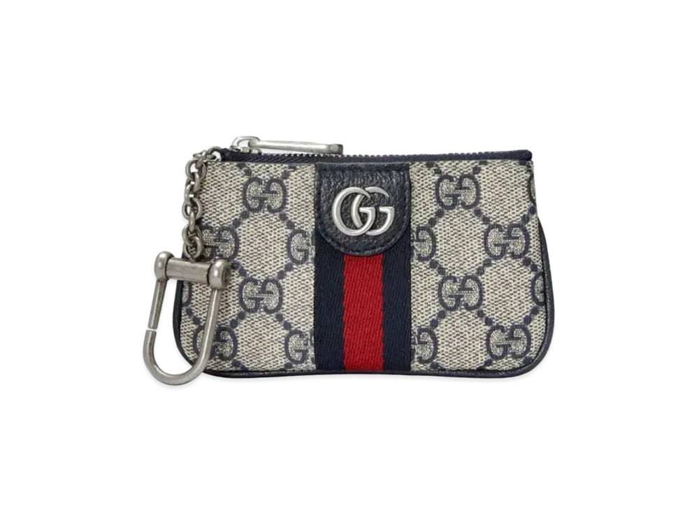 GUCCI Ophidia GG Key Case "Beige/Blue"