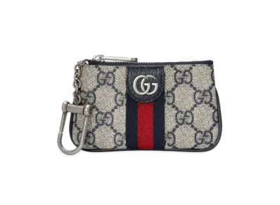 GUCCI Ophidia GG Key Case "Beige/Blue"