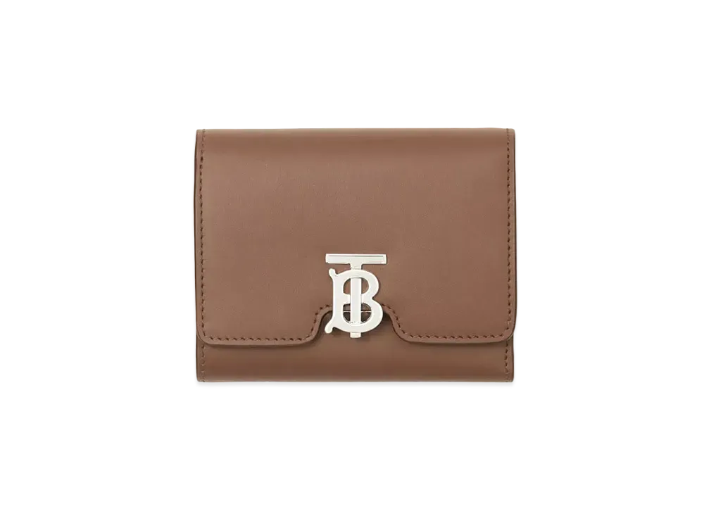 Burberry Leather TB Folding Wallet "Malt Brown"