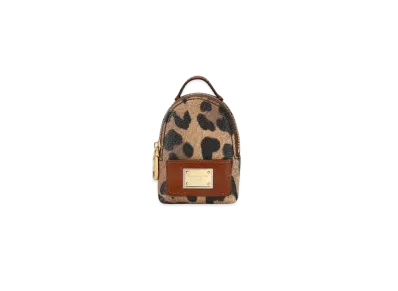 Dolce&Gabbana Mini Bag Bracelet Crespo Leopard Printed Logo Plate "Multicolor"