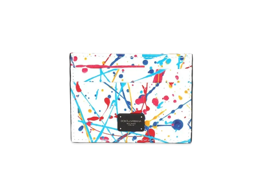 Dolce&Gabbana Card Holder Printed Calfskin Upper "Multicolor"