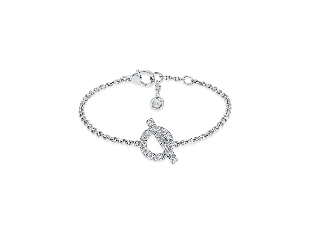 Hermes Finesse Bracelet "White Gold/Diamond"