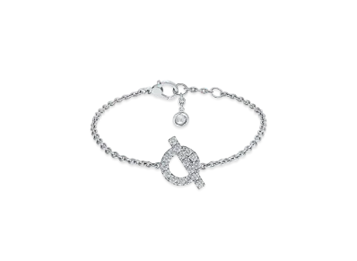 Hermes Finesse Bracelet "White Gold/Diamond"