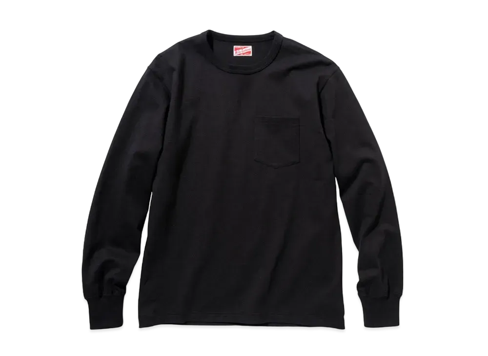 THE REAL McCOY'S L/S POCKET T-SHIRT "Black"
