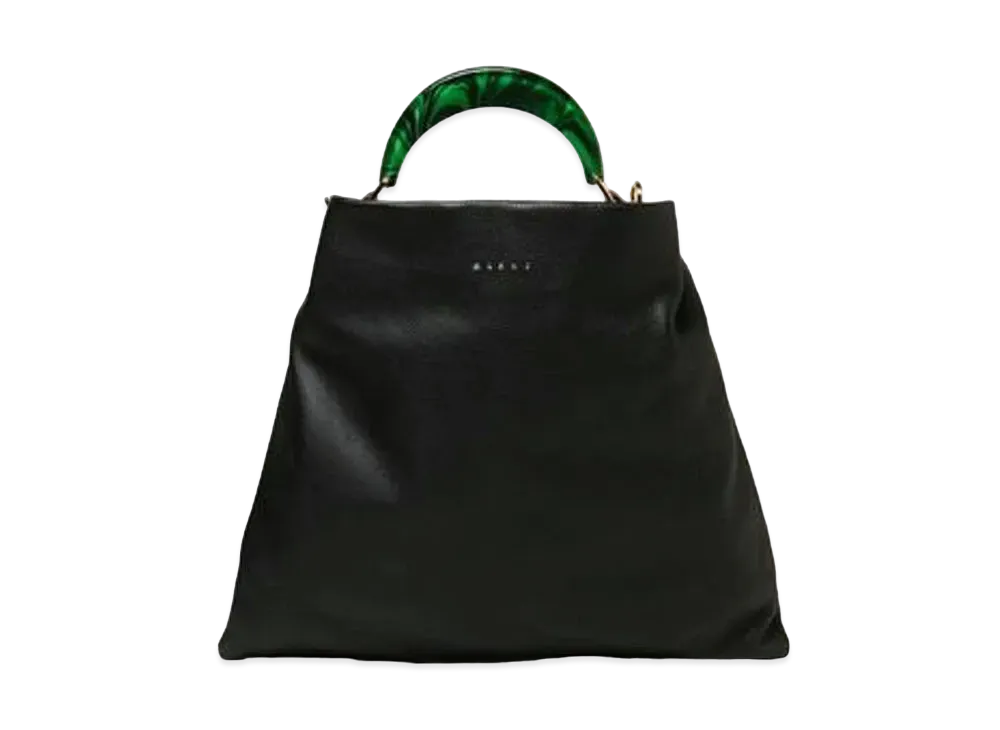 Marni Venice Medium Bag "Black/Spherical Green"
