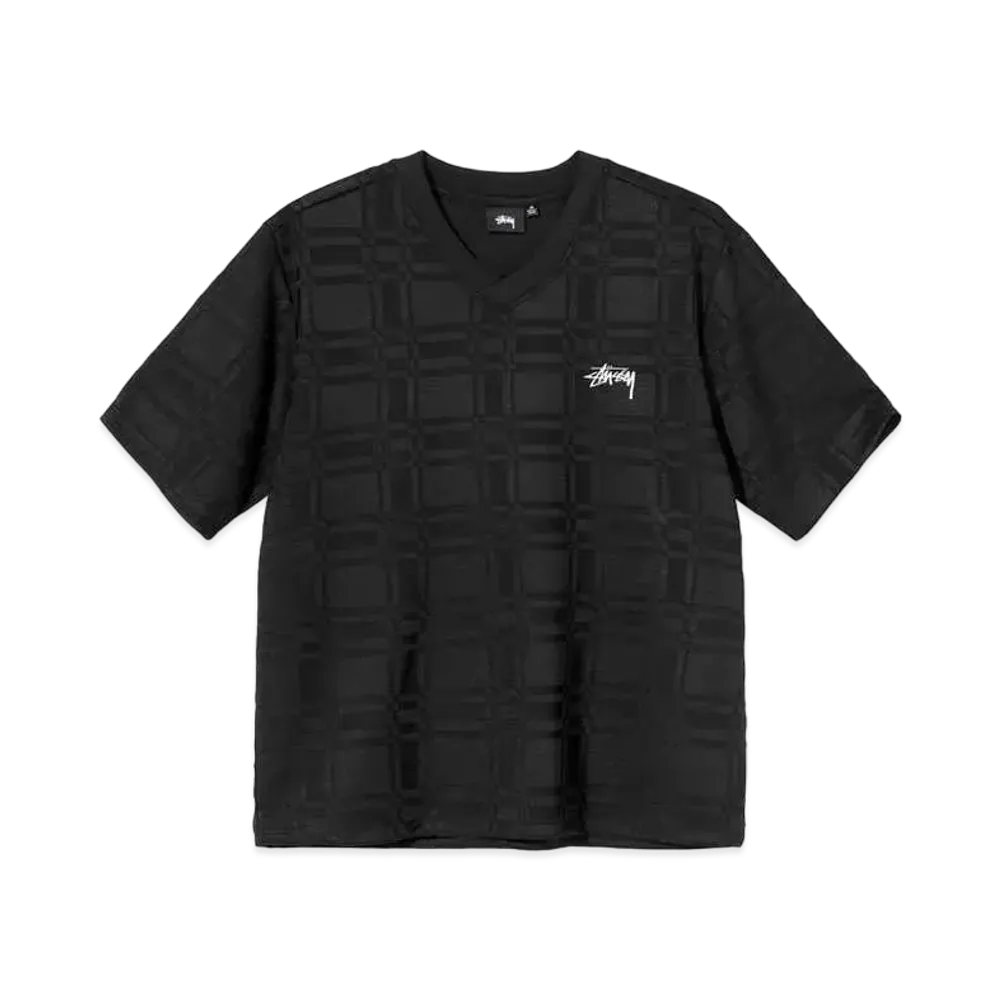 Stussy PLAID SOCCER JERSEY "Black"