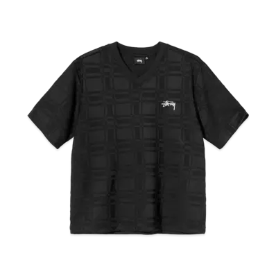 Stussy PLAID SOCCER JERSEY "Black"